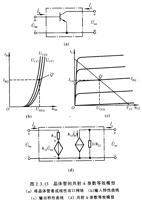 晶体管的共射h参数等效模型